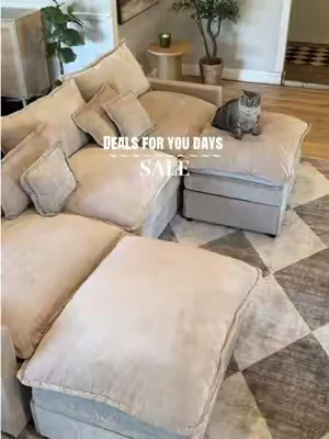 Deals for You Days ends Thursday if you’ve been wanting my cloud couch while it’s on sale. #cloudcouch #livingroom #homefinds #affordablefurniture #sectionalsofa 