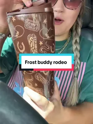 The perfect tumbler cup for rodeo season! #frostbuddy #rodeolife #westernstyle #rodeotok 
