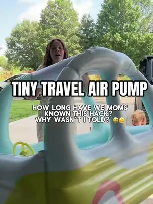 This portable air pump is one of those motherhood essentials I wish I had sooner. It quickly inflates air mattresses, pool floats, inflatable toys, vacuum storage bags, and camping sleeping pads. It’s USB rechargeable, compact enough to toss in your backpack, and even doubles as a camping light. Perfect for camping trips, beach days, travel, or keeping in your car for emergencies. #CampingEssentials #summervacation #CampingGear #airpump #momhacks 