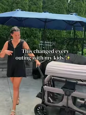 As a mom, I’m always looking for things that make getting out of the house easier—and this 4-seat stroller wagon does exactly that. 🤎 Whether it’s the zoo, the park, sports tournaments, vacations, or everyday errands, having room for everyone without spending a fortune is a total win. If you’ve been thinking about getting a stroller wagon, this one is definitely worth checking out! ✨🖤 #MomFinds #StrollerWagon #MomLife #FamilyEssentials #ToddlerMom  