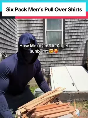 This is how my Mexican cousin doesn’t get sunburnt. You’re welcome. #constructionworker #landscaping #workwear #bluecollar #sunprotection 