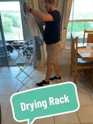 This drying rack is so sturdy too @L I V O #dryingrack #Home 