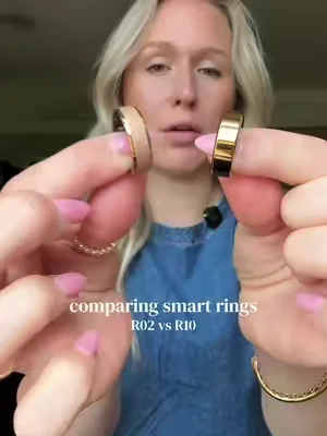 Biggest difference is the R10 smart ring has temperature tracking! #smartring #healthandwellness #fitnesstracker #biohacking #sleeptracker 