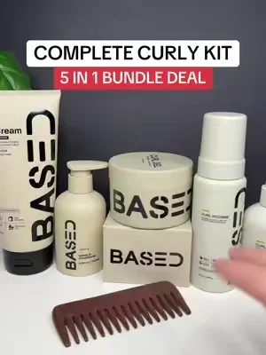 They put all the curly essentials in one bundle #basedcompletecurlykit 