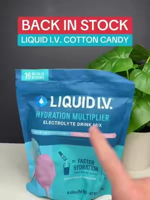 Last time it went WAY TOO FAST #liquidivcottoncandy #hydrationdrink 
