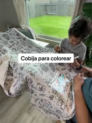 Kids Coloring Sherpa Blanket Kit 🎨🧸 Una actividad que entretiene a los niños y al mismo tiempo crea recuerdos que duran para siempre. Incluye marcadores para tela, una cobija súper suave y, cuando terminan, solo la lavas y el diseño permanece. Perfecta para tardes en familia, regalos de cumpleaños o días de lluvia en casa. ❤️ #tiktokshopcreatorpicks #summerwins #summervibes #dealsforyoudays @Craftikit  