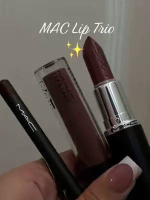 😍😍😍#liptrio #fy #fypシ゚ #lipcombo #mac 