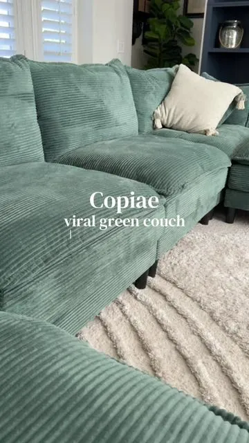 Answers to my most asked questions about the Copiae viral cloud couch #cloudcouch #greencouch #modularsofa #livingroominspo #livingroomideas 