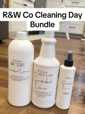 Sunwashed Linen by R&W Co will have your entire home smelling fresh and clean with this cleaning day bundle. #randwco #cleaningday #cleaninghacks #summerwins #dealsforyoudays 