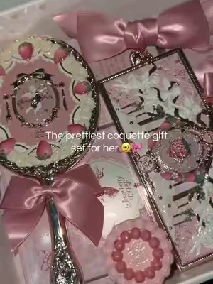 The prettiest coquette gift set for her 🥹🎀 @Flower Knows Makeup #flowerknows #makeup #giftforher #giftideas #whimsical @Flower Knows Makeup 