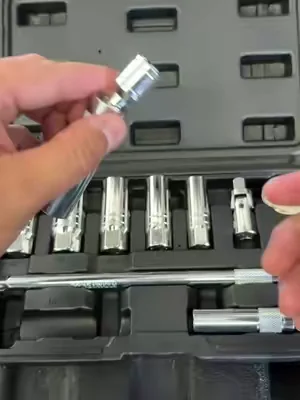 Spark plug changes just got a whole lot easier. 🔧⚡ The @CASOMAN TOOLS ce 3/8” Drive Magnetic Spark Plug Socket Set is designed to make plug removal and installation faster, easier, and more secure. ✔️ Magnetic sockets help hold spark plugs in place ✔️ Includes 6-point and 12-point socket options ✔️ CR-V steel construction for long-lasting durability ✔️ Comes with extension bars, universal joint, and spark plug gapper ✔️ Perfect for DIY mechanics and professional technicians If you work on your own vehicles, this is one of those tool sets you’ll reach for again and again. Grab yours while this deal is available! 🚗🛠️ #tooltok #sparkplug #summerwins #dealsforyoudays #tools 