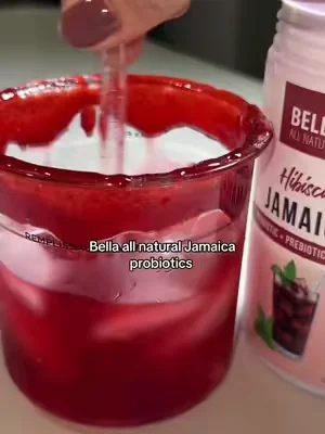 Replying to @💕 deliciosa y refrescante esta bebida de jamaica de bella all natural con probióticos!  #bellaallnaturalproducts #jamaicadrink #probioticdrink #probioticsforwomen #summerdrinkideas 