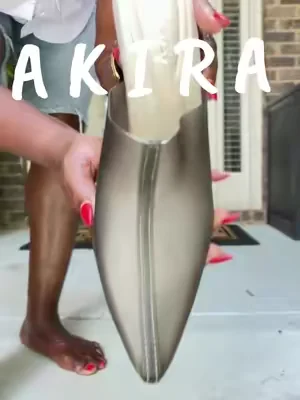 AKIRA GOLD SANCTUS GREY PVC PUMP✨✨ #dealsforyoudays #heel #fashionover50 