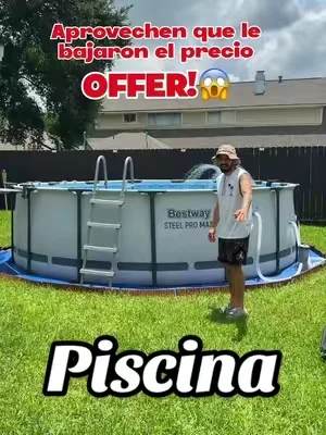Piscina redonda Bestway Steel Pro MAX para exteriores con filtro incluido #piscina #verano #patio #tiktokshop #paratiiiiiiiiiiiiiiiiiiiiiiiiiiiiiii  