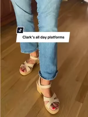 Gorgeous twist platform sandals  for all day wear with Clarks! #vintagewedgesandals #clarkswedges #dealsforyoydays  ##tiktokshopcreatorpicks##loveqvcQVC, Inc  