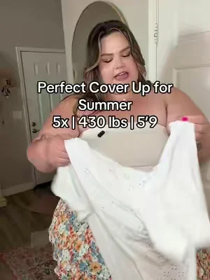 Cute little cover up for summer! #plussizefashion #plussize #plussizecoverups 