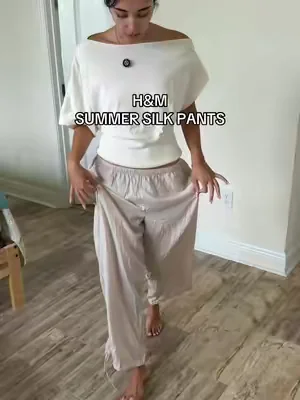 #silk #summeroutfits #trousers #handm #trousersoutfit 