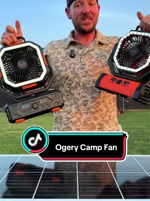 The summer upgrade WE ALL needed #rechargeablefan #campingfan #ogery #tiktokshopcreatorpicks 