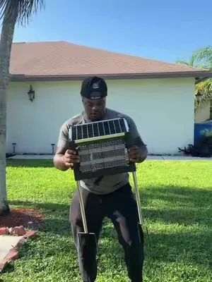No outlet? No problem. ☀️🦟 This solar-powered bug zapper charges during the day and helps keep mosquitoes and flying bugs under control all night—perfect for patios, camping, and your backyard! #bugzapper #solarbugzapper #solarpowered #mosquitocontrol #outdoorliving          
