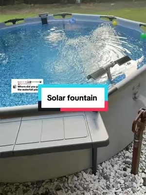 Replying to @🐆🍒🎱VICTORIA🎱🍒🐆 we love the fountain! #swimmingpool #poollights #kidsswimmingpool #dealsforyoudays 