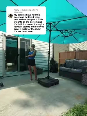 Replying to @suzanna parker 👏🏻👏🏻  #dealsforyoudays #summerwins #backpatio #patio #umbrella 