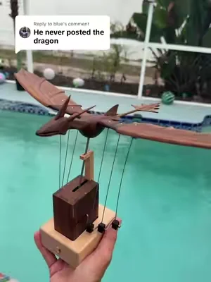 Replying to @blue #woodendragon #handcrafted #artwork #dragon #woodenart 
