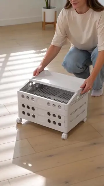 Tired of clutter? Meet your new favorite organizer! This 4-5 tier stackable rolling storage cart makes keeping your home tidy effortless. Perfect for kitchen pantry, storing fruits and vegetables, organizing snacks, or decluttering your bedroom and bathroom essentials. Its foldable design and wheels mean ultimate versatility wherever you need extra space. Get organized today! Tap to shop! #fyp #storagesolutions #DealsForYouDays #AIGC #Moras