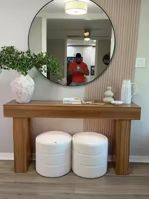 Mesa de entrada de 63 pulgadas con Enchufe y sensor de luz, mesa de sofá de madera de granja detrás del sofá o mesa de vestíbulo, mesa de consola estrecha con Estante de almacenamiento para sala de estar, entrada, pasillo, fácil #tiktokshopcreatorpicks #SummerWins #dealsforyoudays #homeluxury 