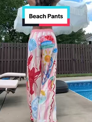Sooooo cuteeeee🦀🌼🏖️🌺 #summeroutfits #beachpants #summerclothes #summerclothing #summerootd 