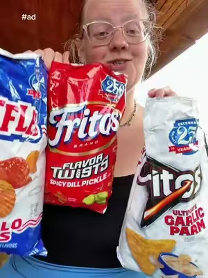 Replying to @BullseyeBrit🎯 #ad @Frito-Lay Shop @Frito-Lay Brands @RUFFLES @Doritos @Fritos #doritos #fritos #ruffles #limitededition 