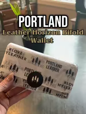 Portland Leather Horizon Bifold Wallet 🌅 Featured in video is size large- XL and other sizes available. Absolutely Gorgeous! #portlandleather #portlandleathergoods #leatherwallet #genuineleather #highqualitywallet 