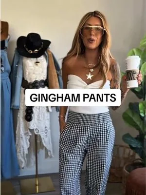 Gingham is having a moment, and these pants are everything. Effortlessly chic and so easy to style ✨ @anrabess_us #anrabess #dealsforyoudays #summerpants #summerstyle #summeroutfits 