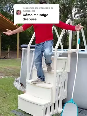 Respuesta a @marlon_j81 #I VINGLI Pool Ladder Heavy-Duty Safety Step for Above Ground Pools Stair Entry System with Handrails, White and Grey (White &Gray, 4 Steps)