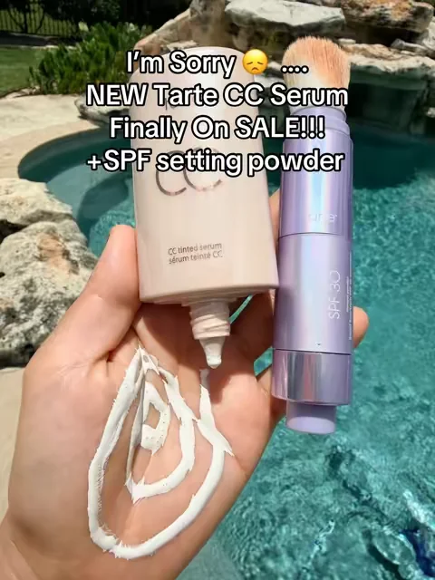 This Tarte bundle is perfect for a quick summer glow - CC color-correcting tinted serum plus creaseless SPF 30 mineral setting powder. Lightweight coverage, easy touch-ups, and a smooth soft-focus finish for everyday makeup. #Tarte #TarteCosmetics #dealsforyoudays #cccream #summeressentials 