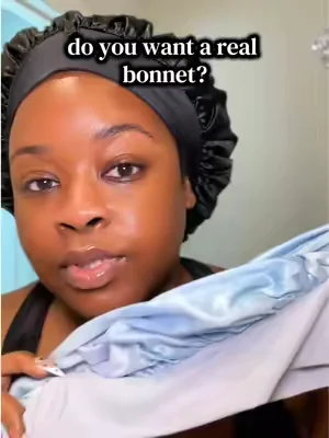 If you want a real silk bonnet that’s good to your hair then this is the one you want! @Blissy Brand #silkbonnet #doublelinedbonnet #mulberrysilkbonnet #dailydeal #tiktokshopcreatorpicks 