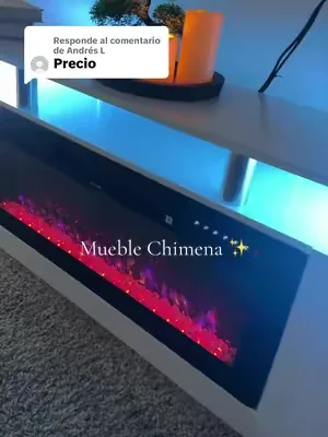 Respuesta a @Andrés L mueble chimena #homedecor #dealsforyoudays #tvstand #Home #parati 