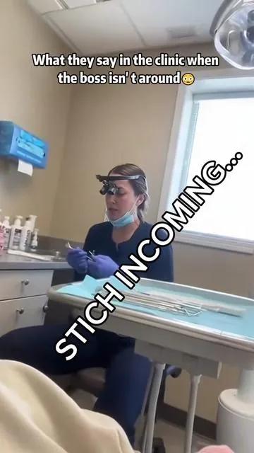 straight from the dentists mouth