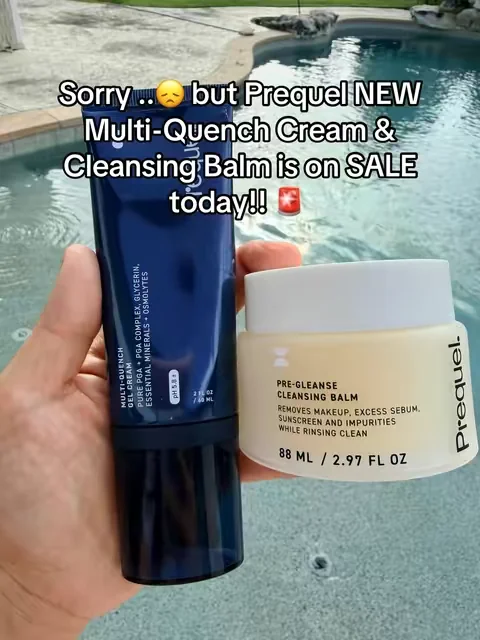 Prequel NEW Cleanse, hydrate, and get that soft bouncy-skin glow with the Prequel Bouncy Skin Duo ** The balm melts away makeup and sunscreen, while the gel cream helps leave skin feeling fresh, smooth, and hydrated.