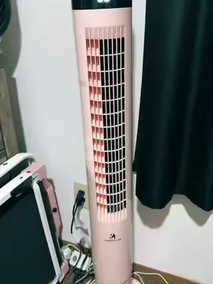 Stay cool with this sleek, space-saving 36-inch tower fan! Featuring bladeless design for whisper-quiet operation, oscillating airflow, and convenient remote control with multiple speed and timer settings. Perfect for bedrooms, offices, or living rooms 🩷 #TowerFan #BladelessFan #QuietFan #OscillatingFan #HomeCooling 