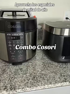 Aprovecha antes de que se terminen los especiales de mitad de año. Combo Cosori. #cosori #ollas #kitchenfinds #dealsforyoudays 