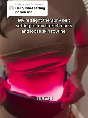 Replying to @zlupe.7  How I use my red light therapy belt for stretch marks & loose-looking skin ✨  #redlighttherapy #stretchmarks #looseskin #postpartumbody #DealsForYouDays  