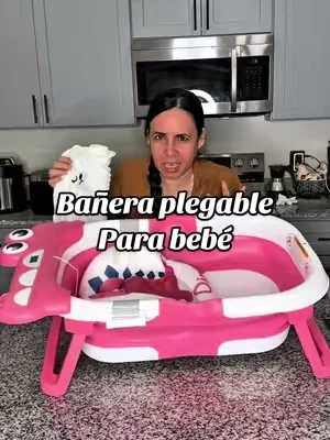 Bañera plegable para bebé, mide la temperatura del agua. #foldablebathtub #dealsforyoudays #bañeraparabebe #bañeraplegable #babybath 