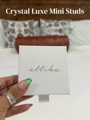 The perfect crystal studs do exist! 🤩😍@Ettika  #starterpicks #summerwins #DealsForYouDays #18kgoldplated #earrings 