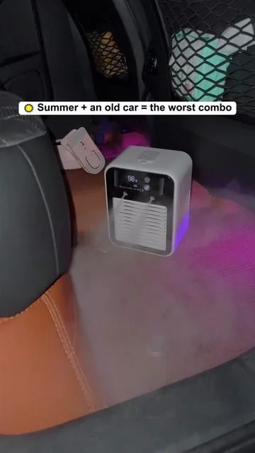 No more suffering in the summer heat. 🥵 #minicoolers #miniaircooler #coolingfan #minicoolingfan #summervibes☀️ 
