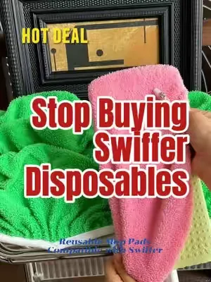 Stop throwing away Swiffer pads! These reusable ones last all year 😍 #swiffer #swifferhack #dealsforyoudays #tiktokshopdealsforyoudays #summerwins