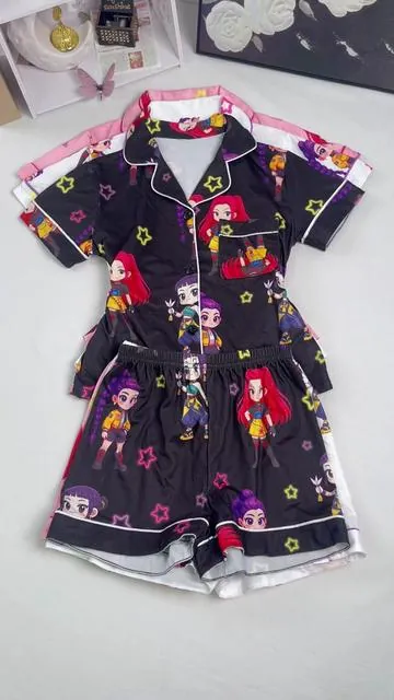 Omg!!Super cute!!#kpop #pajamas #sleepwear #kidswear #Spotlightfinds #summerwins #comfortable #dealsforyoudays #tiktokshopblackfriday 