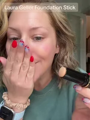 @Laura Geller Beauty #lauragellerbeauty #stickfoundation #dryskinmakeup #easymakeup #makeupbase 