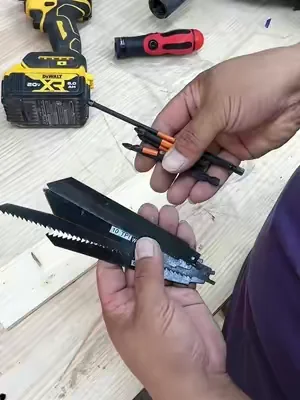 Don't just use it for driving screws—it can also instantly transform into a small hand saw.#dealsforyoudays #tool#multitool#handtools#woodworking 