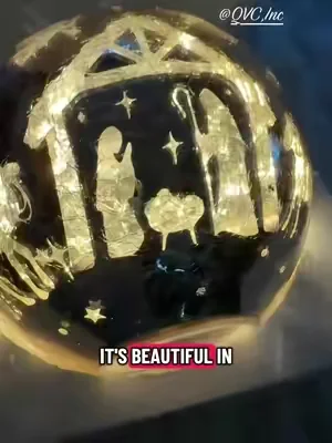 This is one of those décor pieces that makes people stop and stare. ✨ During the day, it’s a beautiful crackle glass sphere, but when illuminated, it reveals a stunning hidden scene that adds a warm, cozy glow to your home. If you’re looking for unique seasonal décor, this one is definitely worth checking out—available from QVC while supplies last! #qvc #qvcfinds #dealsforyoudays #seasonaldecor 