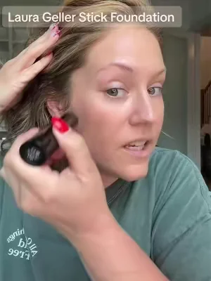 @Laura Geller Beauty #lauragellerbeauty #stickfoundation #dryskinmakeup #easymakeup #makeupbase 